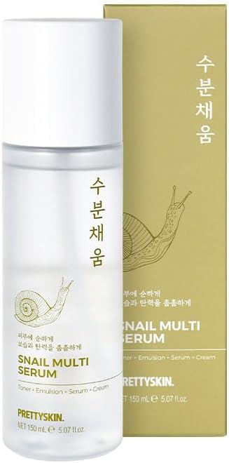 Snail Mucin Serum for face 5.07fl.oz (150ml) Toner+Emulsion+Serum+Cream | Korean Skin Care