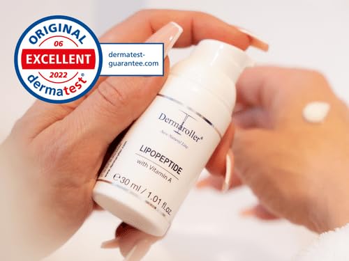 Dermaroller, New Natural Line Lipopeptide Night Cream Hyaluronic Acid Vitamin A and Shea Butter Combine to Moisturize and Repair Tired Stressed Skin Helps to Reduce Fine Wrinkles oz, 1.01 Ounce