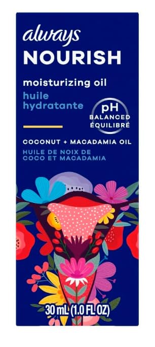 Nourish pH Balanced Moisturizing Oil, Coconut and Macadamia Oil, 1.0 FL OZ / 30 mL, Pack of 2