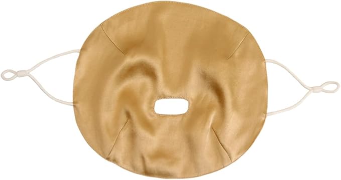 100% Silk Sleep Mask Modern Full Face Sleep Mask Soft Comfortable A Good Night’s Sleep Eye Mask with Adjustable Strap (Black)