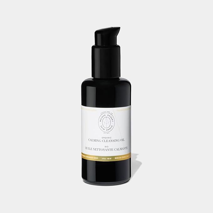 Mojave Desert Skin Shield Organic Calming Cleansing Oil, Deep Cleansing Oil, Facial Cleansing Oil, Cleanses without Clogging Pores, Oil Cleanser, All Skin Types, Non-Irritating