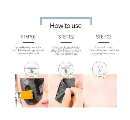 Pureheal's Pore Clear Black Charcoal Peel-Off Pack 3.53 fl. oz. (100 g), Charcoal powder, National botanical ingredients, by Nature Village