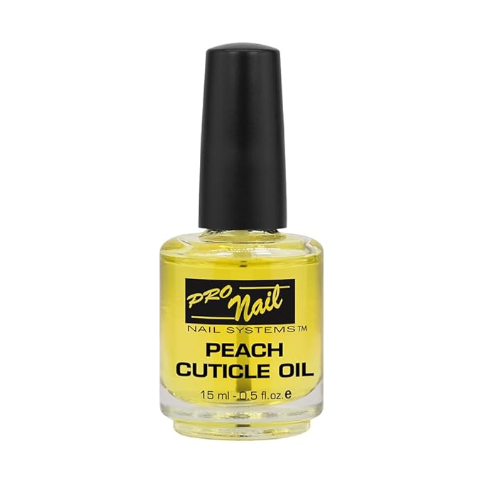 PRO NAIL - Cuticle Revitalizing Oil for Nails, Peach, 0.5 Oz - Professional Strength, Pedicure and Manicure - Moisturizes and Strengthens Nails and Cuticles - Soothing and Nourishing