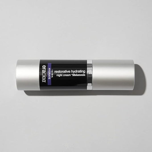 eraclea Hydrating Night Cream +Melatonin, Anti-Aging Night Cream with Hyaluronic Acid, Argireline, Peptides and Squalane. Improves Skin Radiance, Non-Greasy and Reduces Wrinkles (1.0 fl oz)