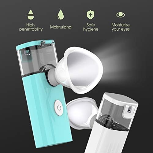 Nano Eye Mist Steam Sprayer Portable Compress for Relief Dry Eyes Eye Fatigue Products Eyelid Eye Care SPA Nebulizer Device Mini Face Eye Moisturizing Cleaning Soothing Steamer