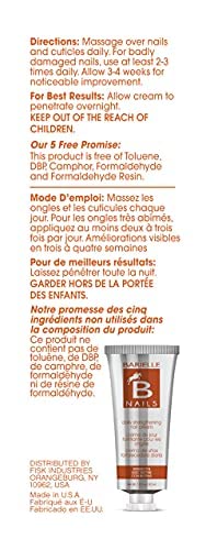 Barielle Nails Daily Strengthening Nail Cream with Biotin 1.5 Ounce - for Splitting, Brittle, Ridged, Breaking, Soft and Damaged Nails, Leaves Nails Strong, Healthy and Revitalized