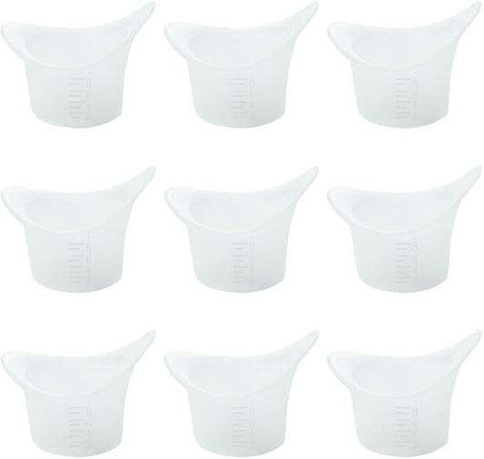 10 Pcs Silicone Eye Wash Cups Eye Cleaning Cups Eye Care Cups Eye Cleaner Cups Eye Cleansing Cups Eye Bath Cups Eye Flushing Cups with Calibration