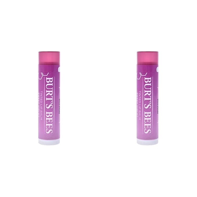Burt's Bees Tinted Lip Balm, Sweet Violet, 1 Count (Pack of 2)