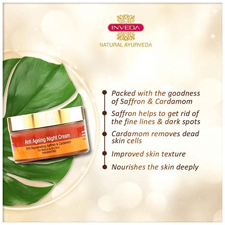 Anti Aging Night Cream with Saffron & Cardamom