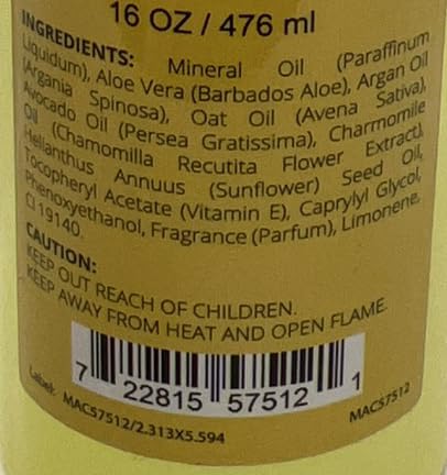 Maccibelle Cuticle Oil For Nails Refill size for Dry Cracked Cuticles (16 Ounce, Pineapple)