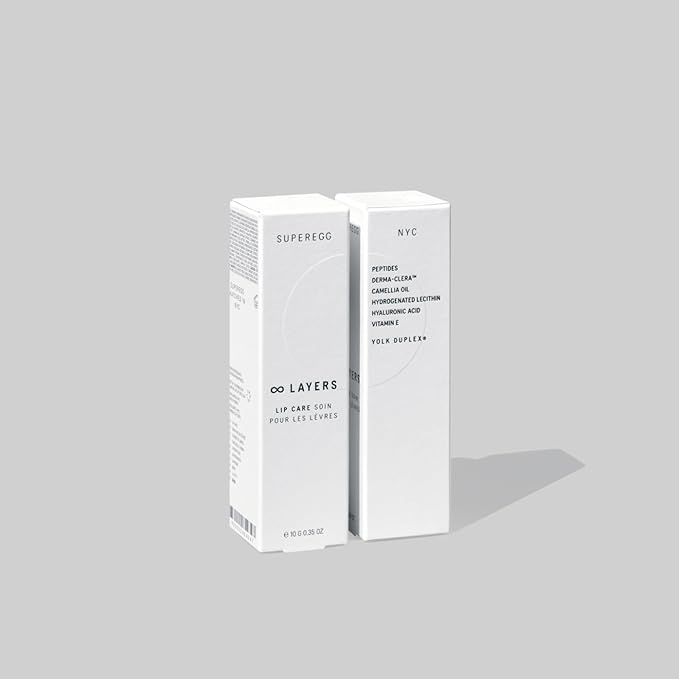 SUPEREGG ∞(Infinite) Layers Lip Care: For a plump and softer lip. Lip balm with Camellia Oil and Hyaluronic Acid. 10 G / 0.35 OZ