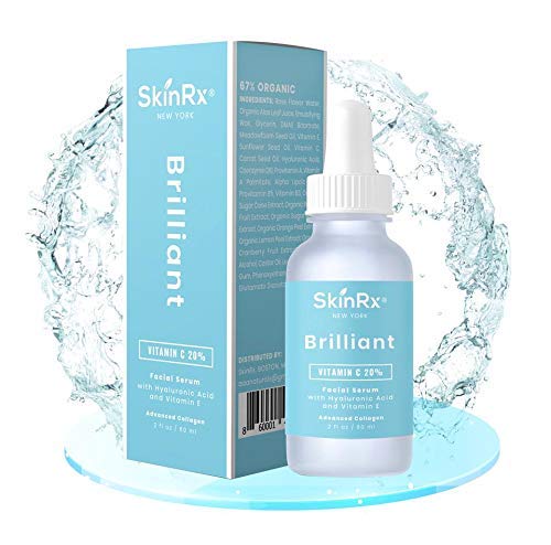 Vitamin C Serum with Hyaluronic Acid Vitamin E Collagen Formula [BIG 2-OZ Bottle] - Tightens, Brightens and Hydrates Skin for More Youthful and Radiant Appearance