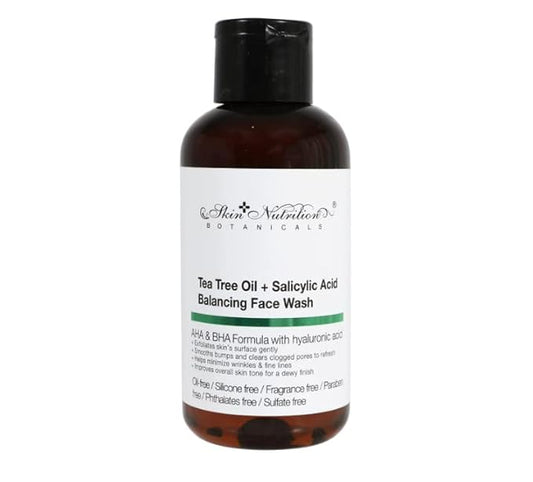 Skin Nutrition Botanicals Tea Tree Oil & Salicylic Acid Balancing Face Wash, 1 oz.