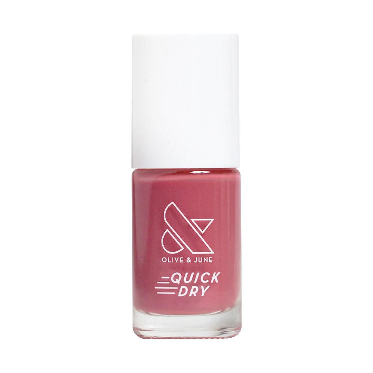 Olive & June Quick Dry Nail Polish | Instant, Fast-Drying, Smudgeproof Color | 15-free, Vegan, Cruelty-Free Formula | Lasts up to 5 Days | Salon-Quality Manicure, Pedicure at Home | Primrose Rosy Pink