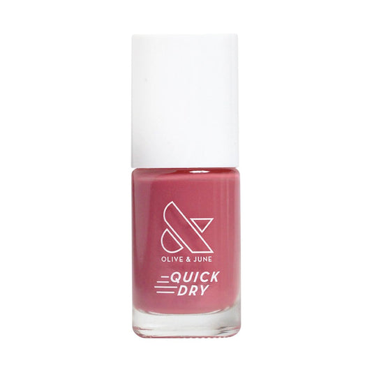 Olive & June Quick Dry Nail Polish | Instant, Fast-Drying, Smudgeproof Color | 15-free, Vegan, Cruelty-Free Formula | Lasts up to 5 Days | Salon-Quality Manicure, Pedicure at Home | Primrose Rosy Pink