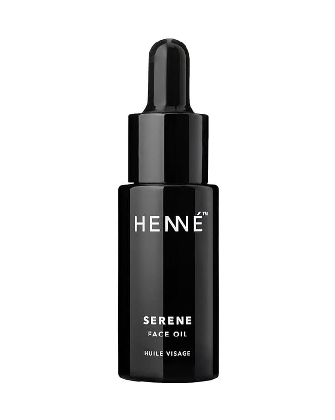 Henné Organics Serene Face Oil - Balancing & Non-comedogenic for Sensitive Skin - Vegan (Travel size, 0.35 fl oz)