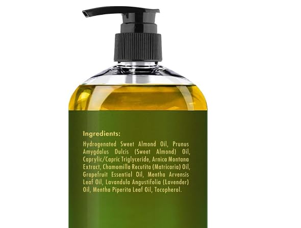 Majestic Pure Arnica Sore Muscle Massage for Massage Therapy - Natural Oil with Lavender and Chamomile Essential Oils - Multipurpose Instant Absorption Full Body Massage Oil - 8 Fl Oz (Pack of 2)