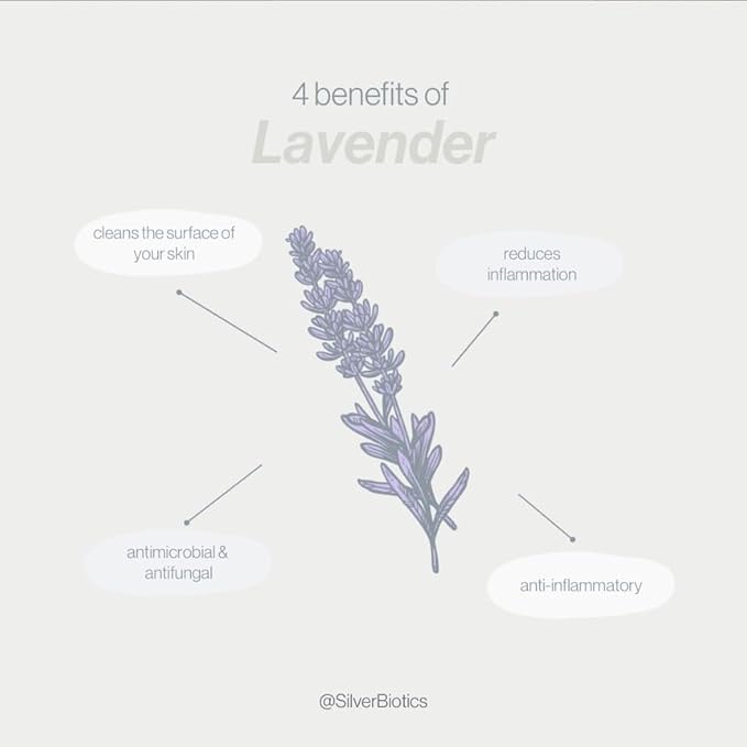 Silver Biotics Nano Silver Healing Lotion Cream Lavender Scent Infused SilverSol and Hyaluronic Acid | All Natural Ingredients to Heal, Smooth Your Skin Blemishes and Scars (3.4 oz.)