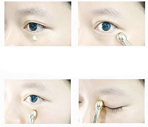 WOIWO 1 PCS Metal Cosmetics Dipping Spoon Cream Shovel Spoon Beauty Mask Small Spoon Eye Cream Stick (gold)