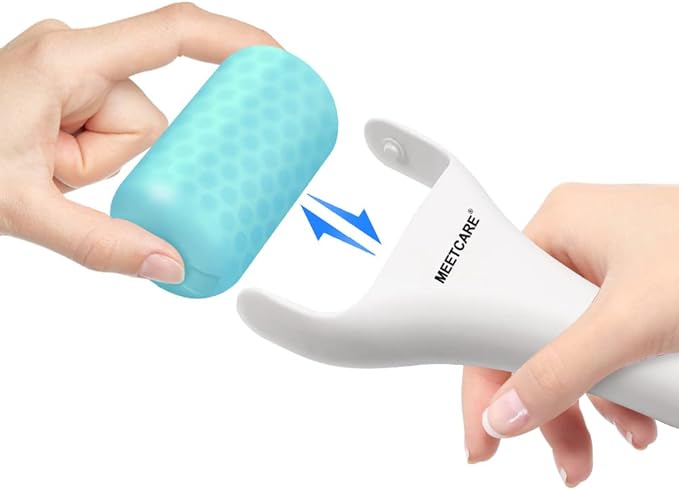 Mute Ice Roller for Face with 2pcs Roller for Skin Care - Long Cooling Face Massager for Eye Puffiness Relief and Dark Circles - Cold Therapy for Migraines - Shrink Pores,Tighten Skin