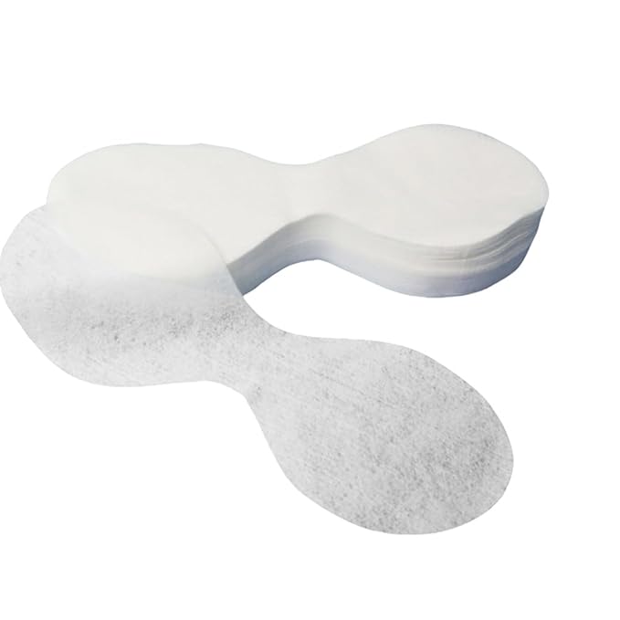 100 Sheets Disposable Eye Masks Paper Non-Woven Eyes Covers Under Eye Patches Facial Spa Eyes Care DIY Eye Pads for Skincare Home Salon Beauty Tools