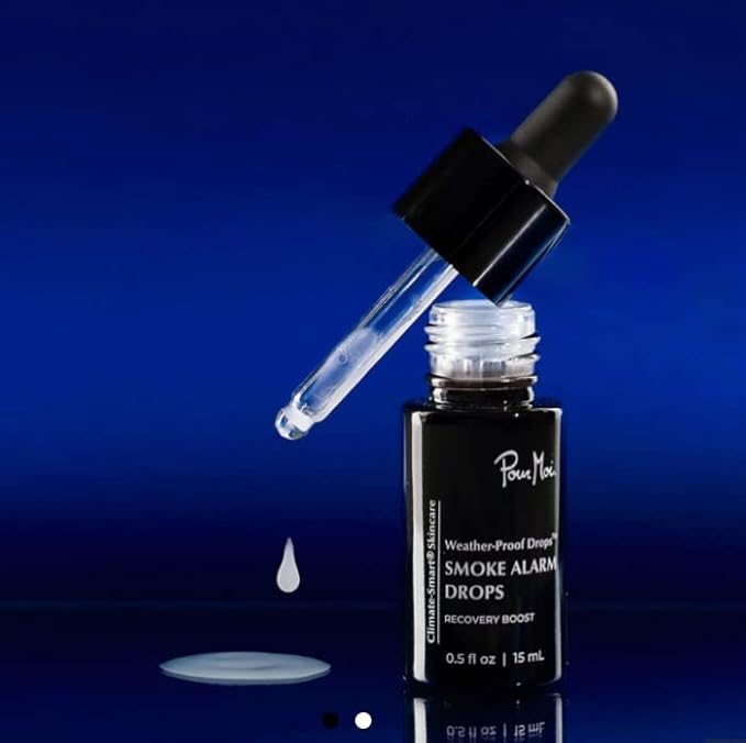Pour Moi Smoke Alarm Drops | Climate-Smart Concentrated Serum to Prevent Skin Damage Caused by Smoke in the Air