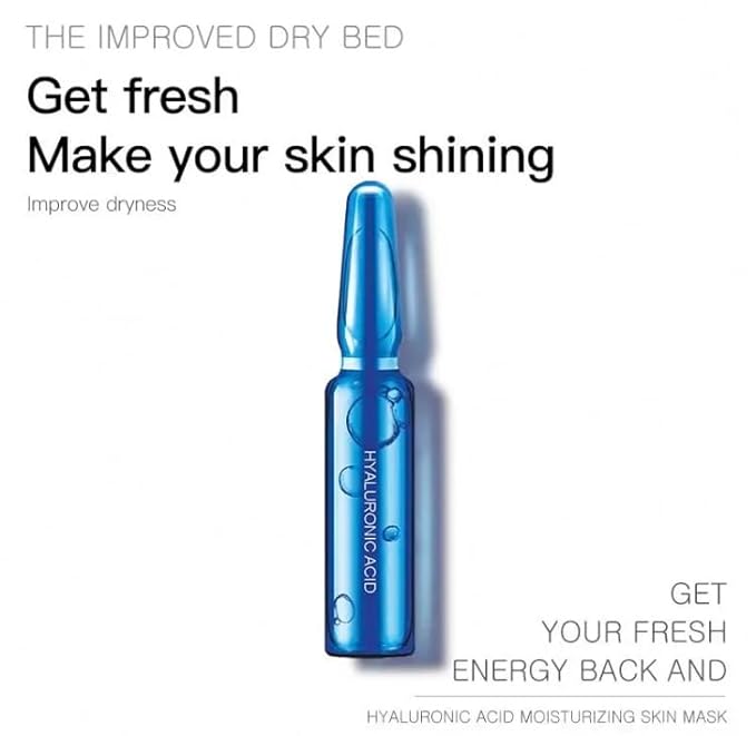 HYALURONIC ACID MOIST REJUVENATING FACIAL MASK SET 10, White