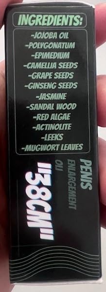 Massage Oil Enlargement Oil Increase Enlarge Gel Thicker Longer Stronger Large Size Enlarger Cream BLSEX for Men (F203-GRN)