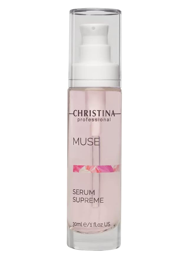 Christina Muse Supreme Serum for Face with Hyaluronic Acid | Quick Absorption Face Serum for Hydration and Antioxidant Effect | Reduces Aging Signs | Delicate Rose Scent | For All Skin Types 30ml