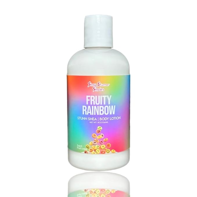 Shop Stunner Shades | Fruity Rainbow Nourishing Daily Lightweight Shea Butter Moisturizering Fruit Loops Scented Body Lotion, 8 fl oz