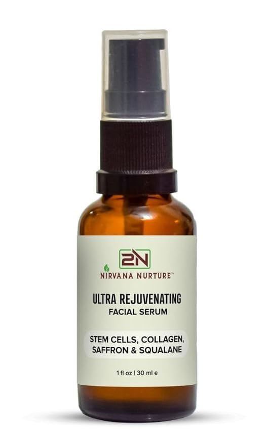 Ultra Rejuvenating Face Serum Rejuvenate Skin, Elasticity and Tone, Skin Glow, Maximum Moisturizer -Stem Cells, Collagen, Saffron, Squalane, Niacinamide, Hyaluronic acid, Panthenol