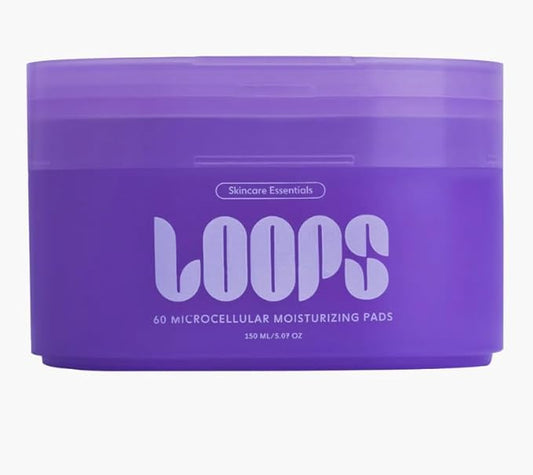 LOOPS MicroCellular Moisturizer Korean Skincare - Nourish, Replenish, and Rebalance - Collagen Boosting, Restoring, Moisturizing Skin Care - Pre-soaked Veocell Embo Pad - Anti-Aging Face Moisturizer