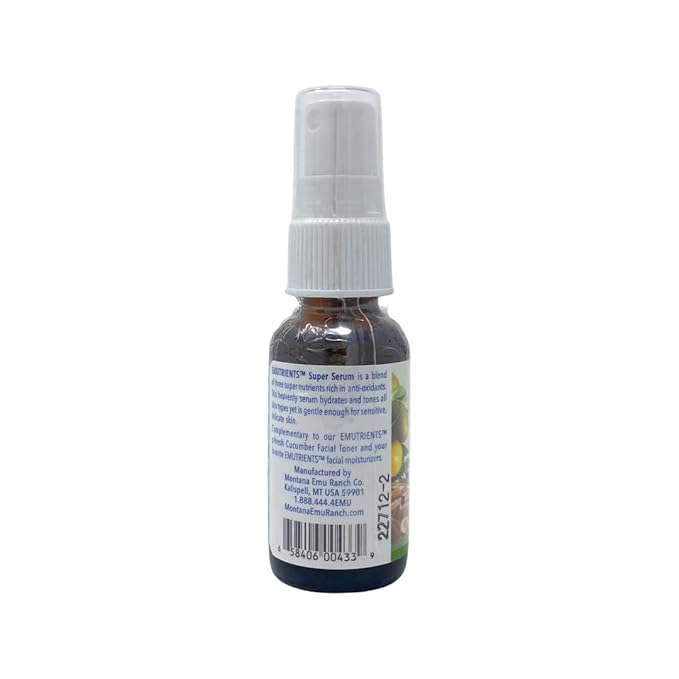 Montana Emu Ranch - Super Serum 1 Ounce Spray Bottle - Enhanced with Pure Emu Oil