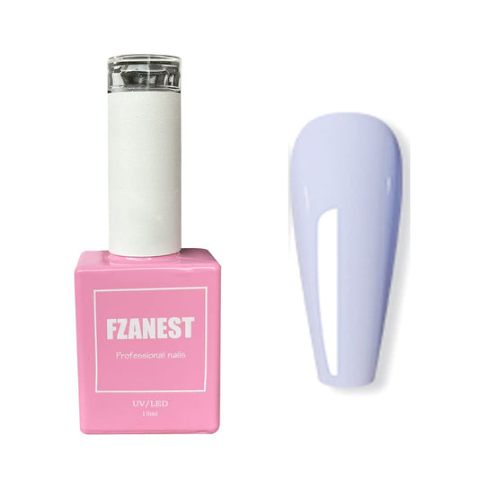 FZANEST Gray Purple Gel Nail Polish, Gel Polish Soak Off Nail Polish Nail Art Manicure Salon DIY Gifts at Home, 0.51 OZ #D111