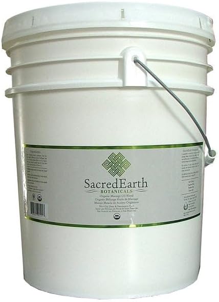 Organic Massage Oil Blend (5 Gallons) - Unscented, Nut Oil Free, Gluten Free and USDA Certified Organic