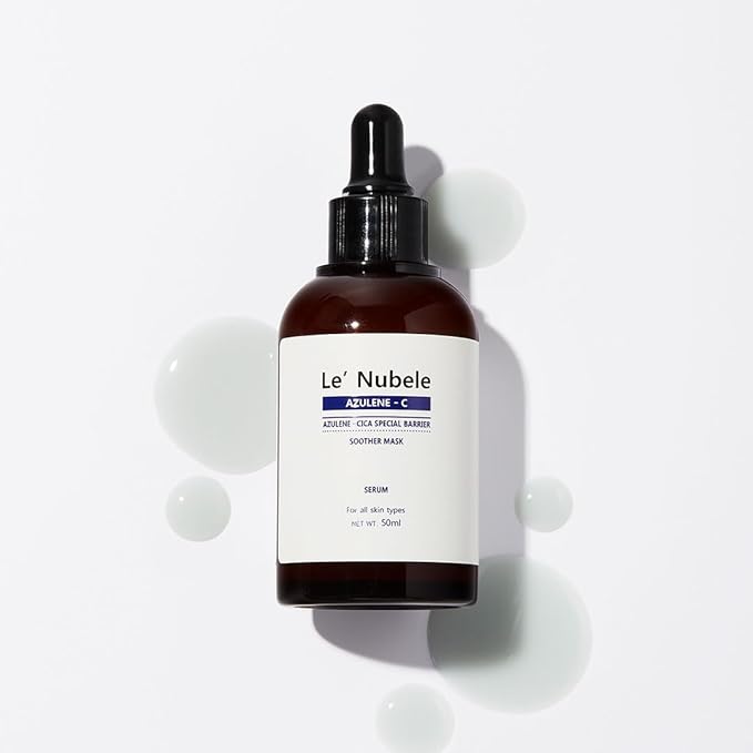 Le' Nubele Azulene-Cica Soother Mask Serum 50ml | Korean Skincare for Sensitive Skin, Hydration & Barrier Care