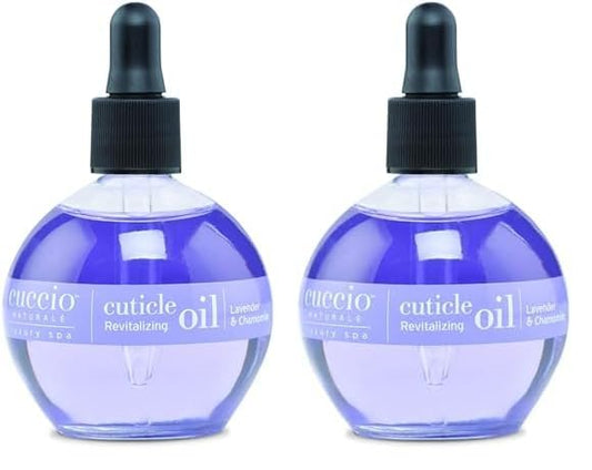 Cuccio Naturale Cuticle Revitalizing Oil - Lavender & Chamomile - Moisturizes, Strengthens Nails - 2.5 oz (Pack of 2)