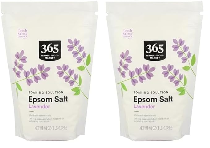 365 by Whole Foods Market, Lavender Epsom Salt, 48 Ounce (Pack of 2)