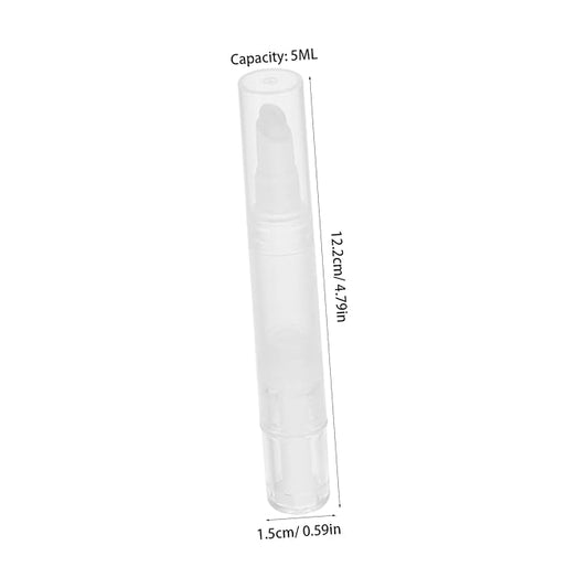 Didiseaon 3pcs Refillable Nail Oil Pen Set 5ML Empty Cuticle Oil Applicator with Tip for Travel and On The Go Nail Care