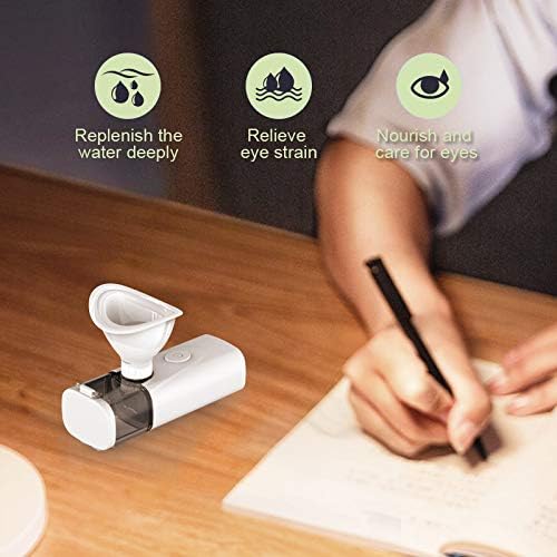 Nano Eye Mist Steam Sprayer Portable Compress for Relief Dry Eyes Eye Fatigue Products Eyelid Eye Care SPA Nebulizer Device Mini Face Eye Moisturizing Cleaning Soothing Steamer