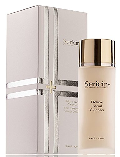 Sericin Plus Deluxe Facial Cleanser - Gentle Cleanser Removes Impurities, Toxins, Dirt, and Excess Oil with Anti-ageing Silk Enriched Protein that Nourishes, Hydrates, Moisturizes Skin SN3 (3.4 oz)