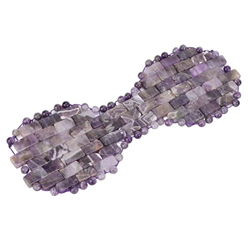 Jade Eye Mask, Amethyst Eye Pad Jadestone Eye Pad Jade Sleep Mask Facial Edema Improving Dark Circle Jadestone Eye Patch Fitting Comfort Eye Covers for Men Women