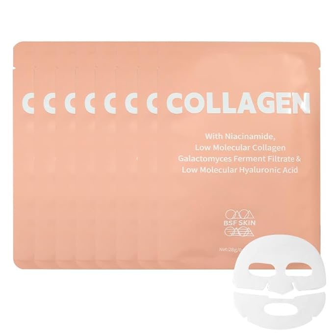 | Deep Collagen Hydrogel Face Mask With Niacinamide, Low Molecular Collagen, Galactomyces Ferment Filtrate, Low Molecular Hyaluronic Acid (28g x8ea)