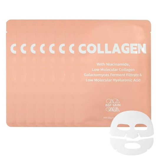 | Deep Collagen Hydrogel Face Mask With Niacinamide, Low Molecular Collagen, Galactomyces Ferment Filtrate, Low Molecular Hyaluronic Acid (28g x8ea)