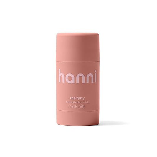 HANNI Fatty Body Moisturizer Stick with Fatty Acids, Travel Size Friendly Solid Lotion for Plumping and Hydration, Fragrance-Free and Safe for Sensitive Skin, 2.5 oz