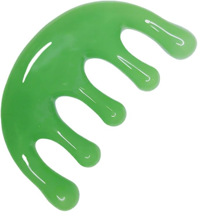 Head Massager Scalp Resin Handheld Wide Tooth Comb Relax Massage Tool for Soothing Head Massage