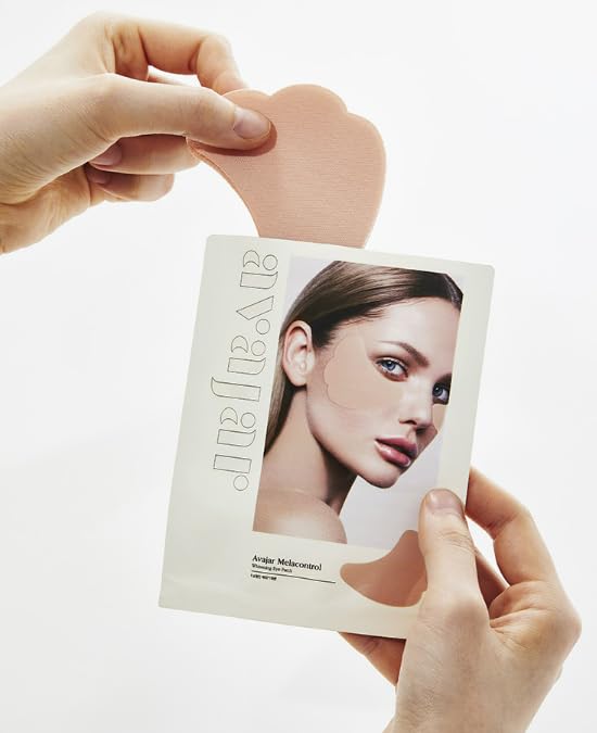 Avajar Melacontrol Eye Patch (10P) - Korean Skin Care Under Eye Mask for UV Protection & Dull Skin with Niacinamide & Centella, Golf Accessories & Travel K-Beauty Essentials & Hiking Essentials