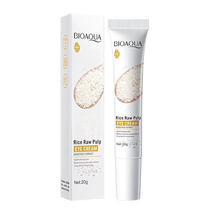 BIOAQUA Rice Raw Pulp Under-Eye Cream Rice Extract Moisturizing Smooth Nourishing Under-Eye Skin 20g / 0.7oz