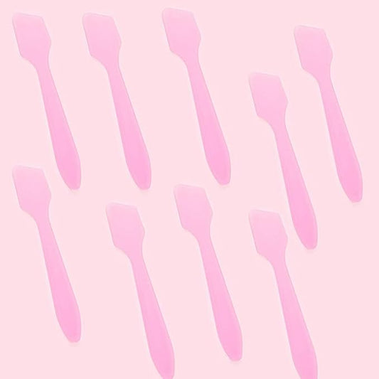 AKOAK 30 Pieces Mini Makeup Spatula, Professional Plastic Face Cream Mask Churn, Skin Care Cream Spoon DIY Mix and Sample for Home Salons