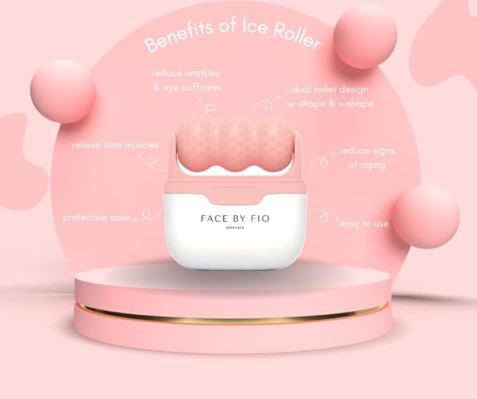 Ice Roller for Face & Eye Puffiness Relief, Body Ice Roller, Prevents Wrinkles, Tightens pores, Migraine, Pain Relief and Minor Injury